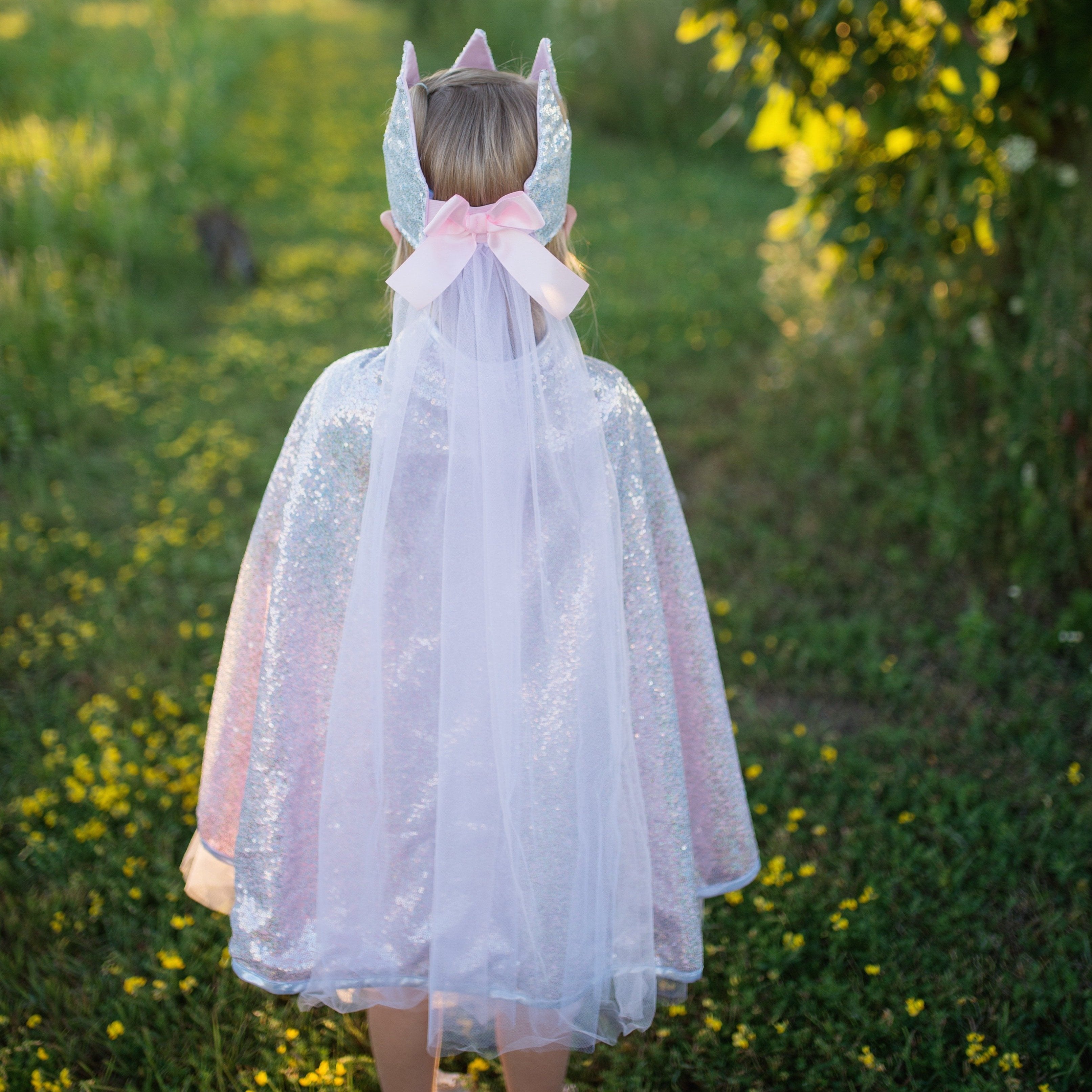 Silver Sequin Cape